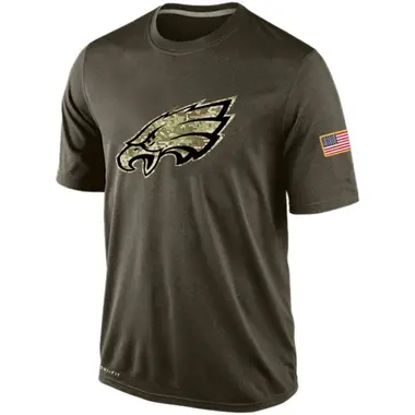 Harold Carmichael Philadelphia Eagles Men's Legend Olive Salute to Service  Sideline Long Sleeve T-Shirt